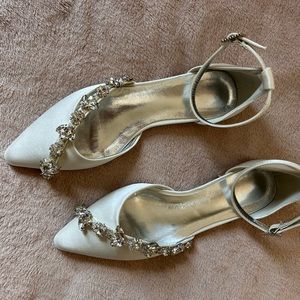 Crystal embellished wedding shoes